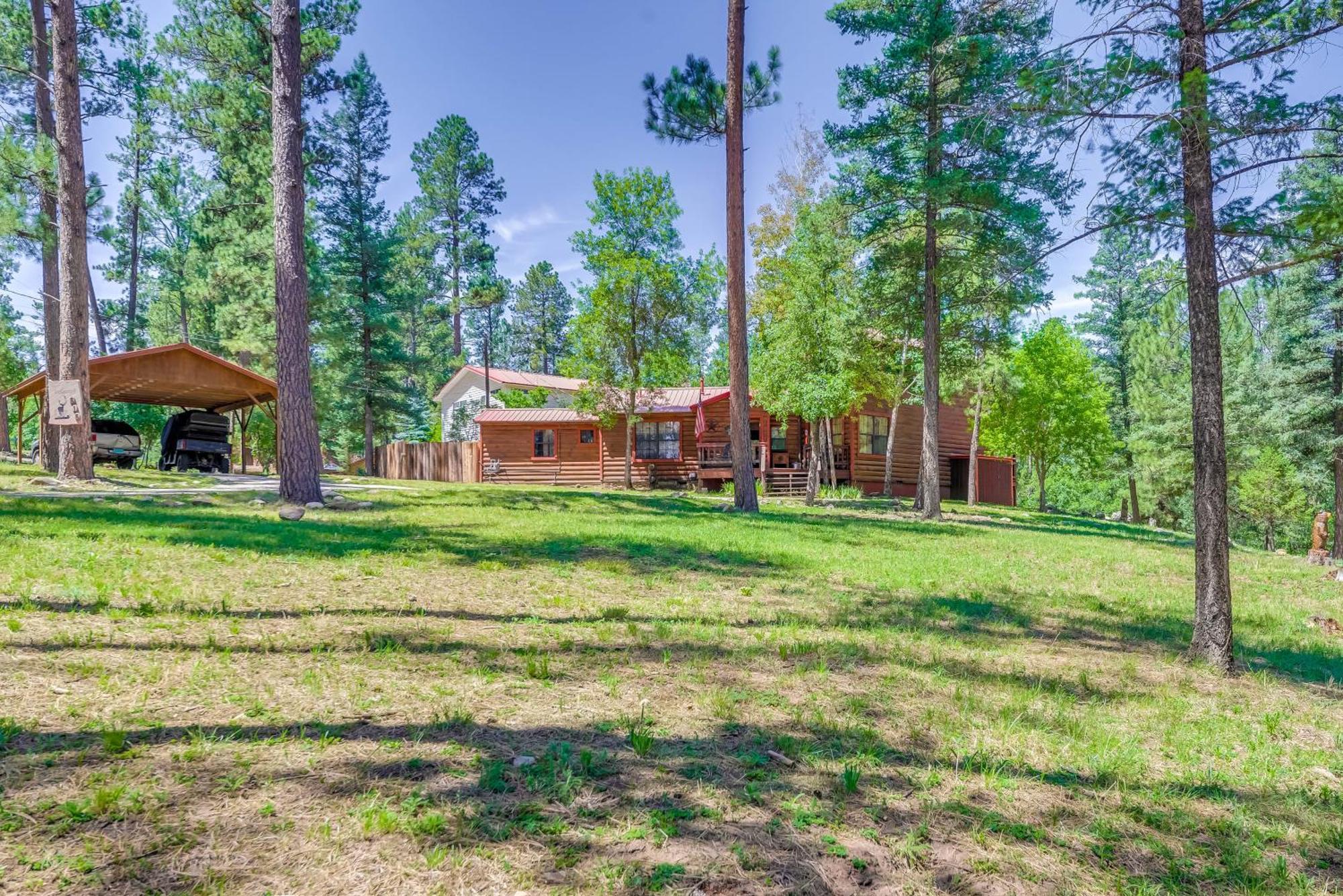 Unique Bear Country Cabin In Ruidoso With Hot Tub! 外观 照片
